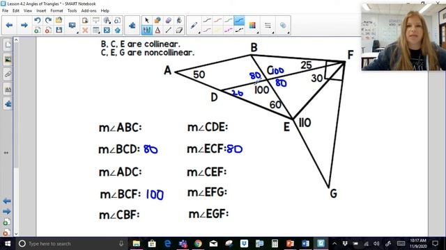 Geometry - Angles of Triangles, Interior and Exterior Angle Sum Theorems смотреть онлайн