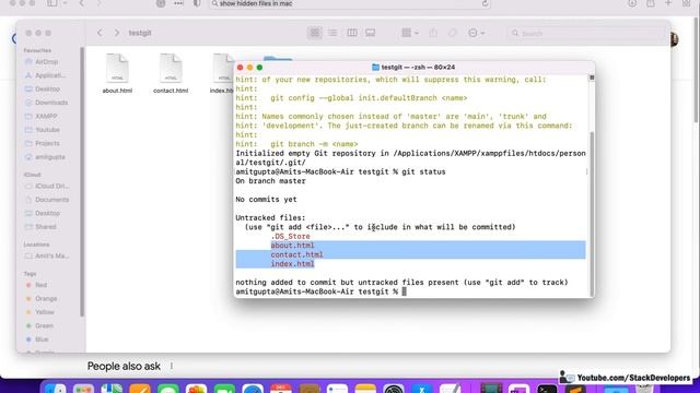 GIT Tutorial for Beginners #5 | Create your First Git Project | Use Git Basic Commands | git init