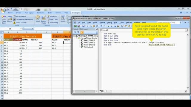 Best Excel Tutorial | Sumif Formula and VBA | 2 in 1