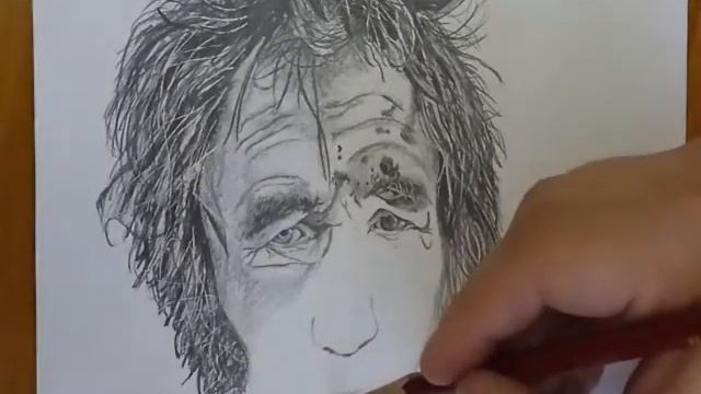 Рисунок простым карандашом Бомж смотреть онлайн