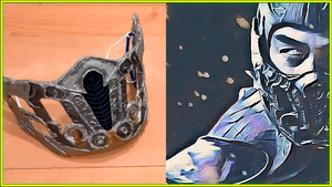 Как сделать маску Саб-Зиро из Мортал Комбат 2021