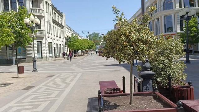 Крым Симферополь ЦЕНТР города . Сколько сейчас людей ВНУТРИ главного города Крыма смотреть онлайн