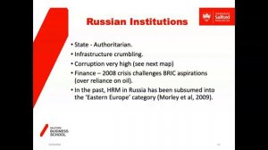 HRM in Russia & Eastern Europe