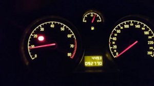 Opel Zafira B холодный запуск -16 ГБО прогрев и переключение на газ