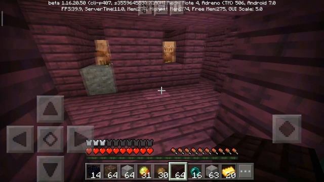 Выживание в аду на телефоне в MineCraf Bedrock Edition (1.16.0) #7 - Как добыть древние обломки? смотреть онлайн