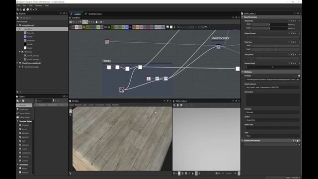 Wood Floor PBR in Substance Designer