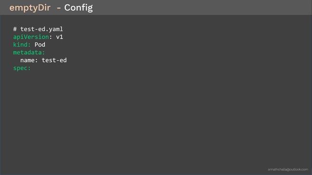 emptyDir volume in Kubernetes | Coupon: UDEMYNOV20 - Kubernetes Made Easy | Kubernetes Tutorial