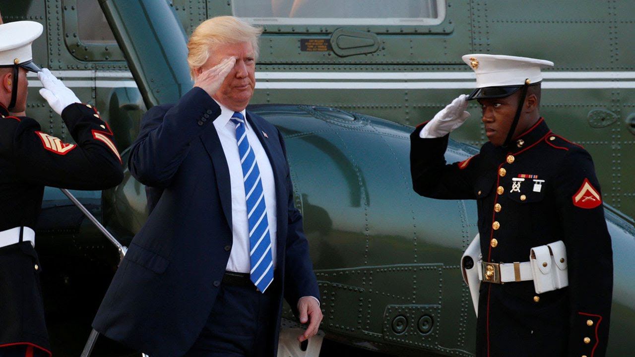 Аэровокзал президента Трампа - база ВВС США Эндрюс. & Trump air terminal - Andrews air force base.
