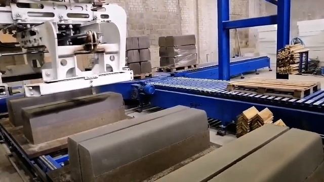 Линия перекладки и кубирования Р-550 / бордюр дорожный смотреть онлайн