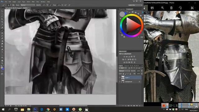 Digital painting knight study смотреть онлайн