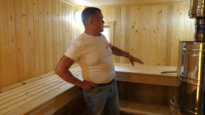 Обзор каркасной бани с большой парилкой, комнатой отдыха и печью Атмосфера