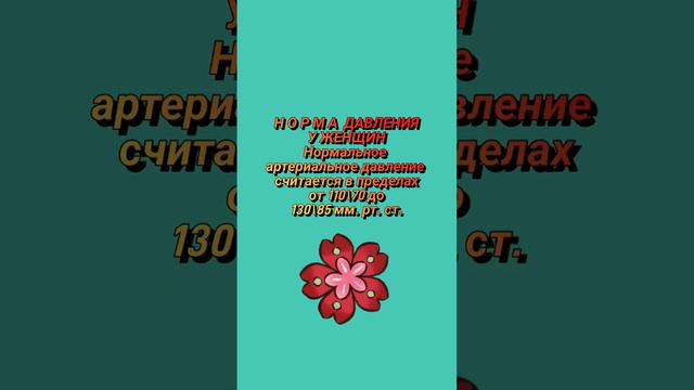 Н О Р М А  ДАВЛЕНИЯ У ЖЕНЩИН. 17 января 2023 г. 23:02