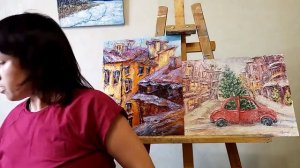 Продажа миниатюр маслом с морём на Ярмарке мастеров oil painting, original art impasto