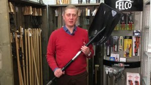 Лопата для снега пластиковая с черенком Offner Black | CADEAUX.RU