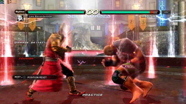 Tekken 6 BR Lars CH DF2 High Damage Combos