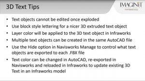 Custom 3D Text In Infraworks (Updated)