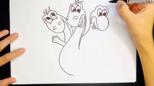 Как нарисовать ЗМЕЯ ГОРЫНЫЧА| how to draw ZMEY GORYNICH (3 headed dragon)