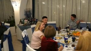 Дед Мороз и Снегурочка на новогоднем корпоративе