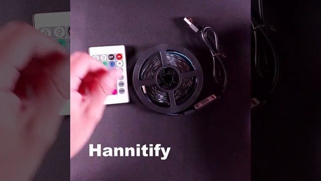 Светодиодная лента Hannitify с подключением к USB 5 вольт, 18 диодов на метр, 5 метров смотреть онлайн