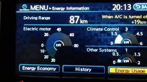 NISSAN LEAF майфон смена языка на английский