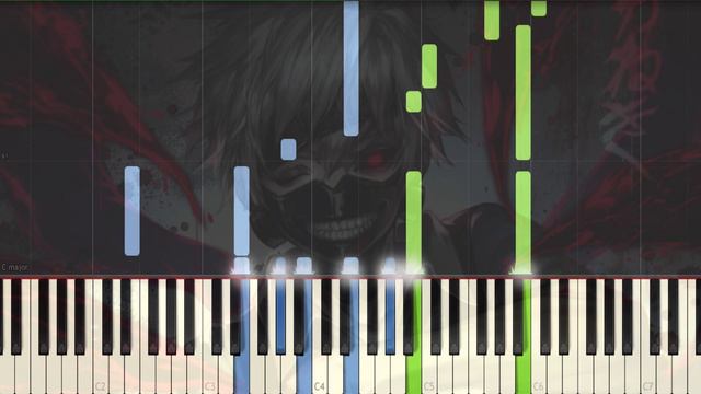 [Tokyo Ghoul] OST Wanderer Piano Synthesia Tutorial смотреть онлайн