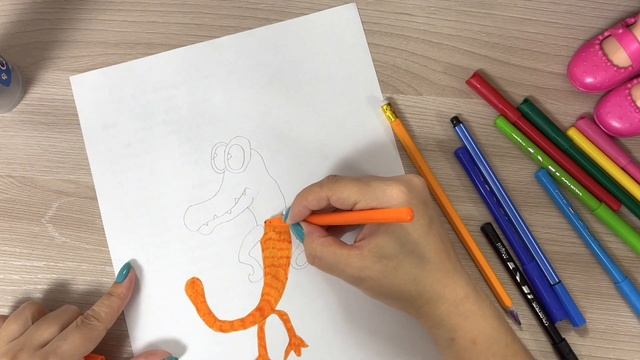How to draw Orange from Rainbow Friend | Как нарисовать Оранжевого из Радужных Друзей смотреть онлайн