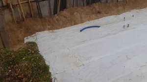 Песок геотекстиль щебень