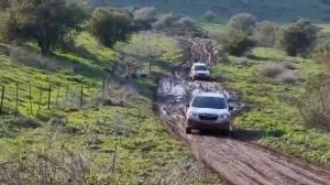 subaru forester sk off road deep mud. king spring lift.