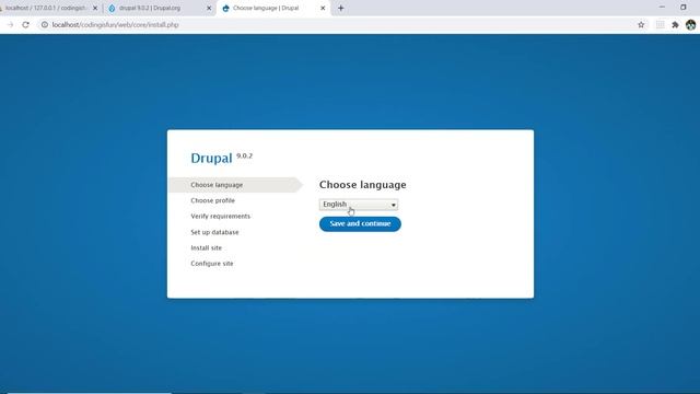 Install Drupal 9 using Composer