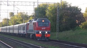 Электровоз ЭП2К-342 с пассажирским поездом №85 Москва - Махачкала