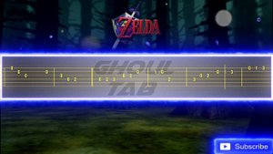 The Legend Of Zelda Ocarina Of Time - Lost Woods (Guitar Tab 譜 Tutorial)