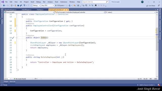 Part 21. Dependency Injection in ASP NET Core MVC | Dependency Injection | .NET Core | AspNetCoreMV