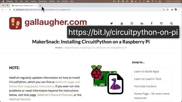 CircuitPython School - Installing CircuitPython on a Raspberry Pi