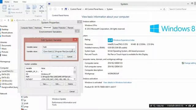 สอน java : [ขั้นตอนการติดตั้ง Java SE 8 JDK 1.8] EP : 0 смотреть онлайн