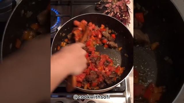 ?ЖАРКОЕ С НУТОМ #вторые_блюда #говядина #овощи