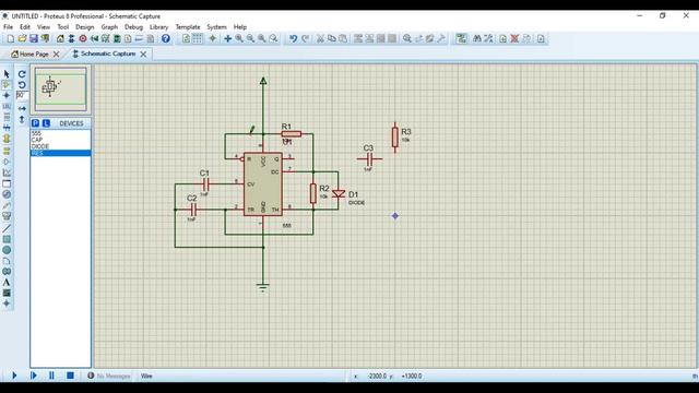 Pulse Width Modulation Circuit using 555 IC - Part2 (Proteus)