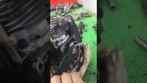Как открутить храповик на бензокосе.