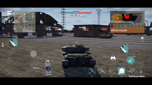 War Thunder Mobile FV4202 СТАБ орудия геймплей смотреть онлайн