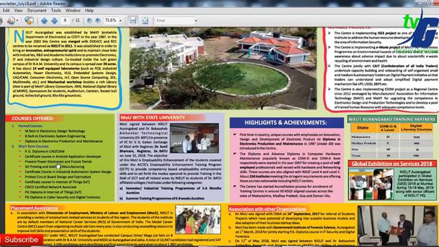 NIelit July 2018 edition quarterly newsletter to read the complete newsletter