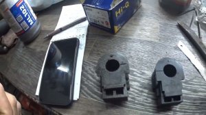 Ниссан лиф, замена втулок стабилизатора.