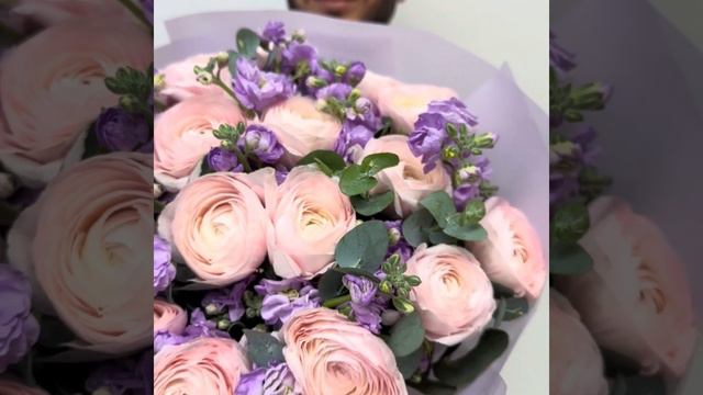 Дуо Букет L  «Искусство Любить» #flowerstory #букеты #магазинцветов #цветы #ранункулюсы #матиолы