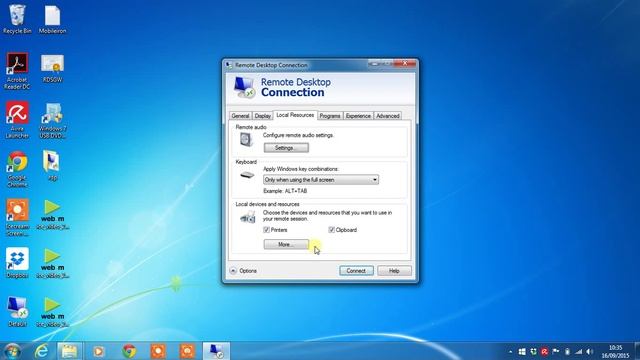 Add Local Drives and Printers to Remote Desktop Connection смотреть онлайн