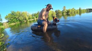 ✅Юркая лодка из Мото-Косы и камеры от Камаза ⚓ Сделай и себе такой же прогулочный катер