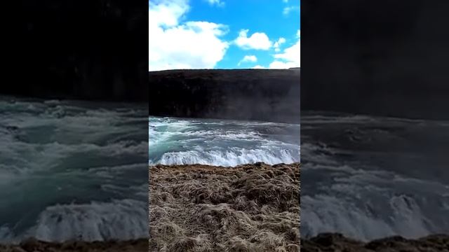 Гюдльфосс (Gullfoss Золотой водопад) Исландия