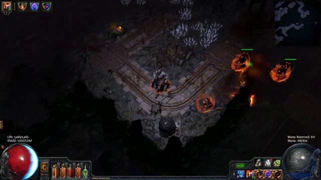 Path of exile -  Mine 72 Map Boss Only - Dual Flame Totem смотреть онлайн