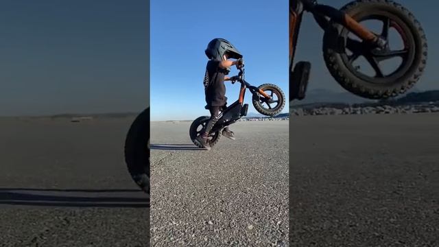 Stunt Riding Toddlers - Motorcycle Bike Tricks Collab with @RockstarHarley