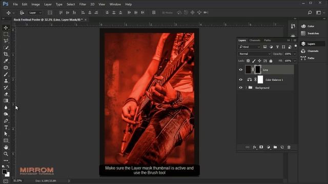 Creating Poster For a Rock Festival in Photoshop CC смотреть онлайн
