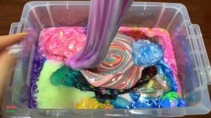 Festival of Colors ! Mixing Random Things Into Store Bought & Putty Slime ! Satisfying Smoothie #76