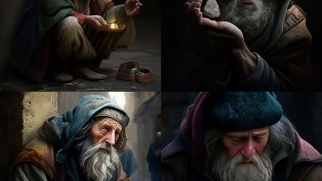 Нейросеть рисует стихи. Стихотворение Лермонтова Нищий.