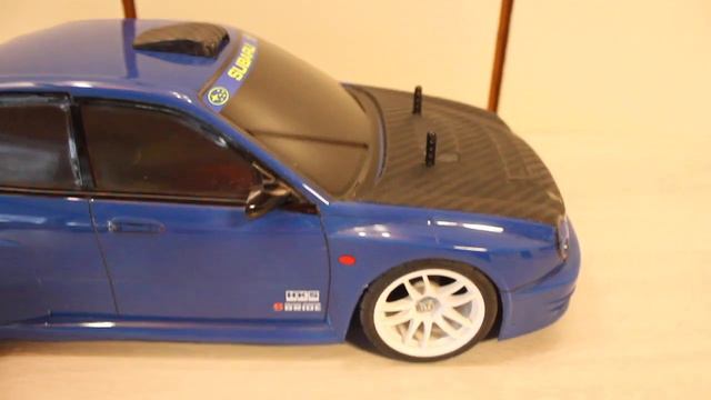 Tamiya Subaru Impreza WRX STI  --  new wheels for new look Volk Rays TE37